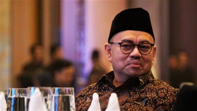 Direktur Materi Debat Prabowo-Sandi, Sudirman Said, di launching kumparan Pemilupedia, Hotel The Westin, Jakarta Selatan, Senin (17/12/2018). (Foto: Iqbal Firdaus/kumparan)