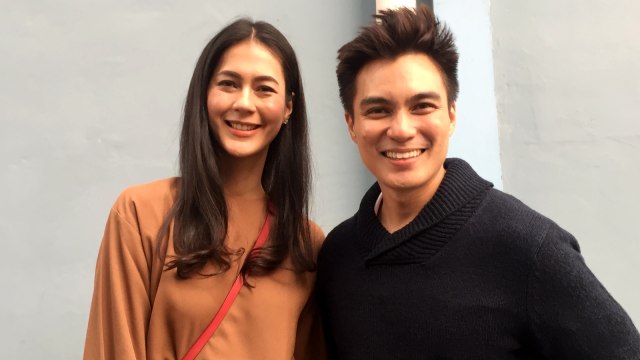 Pasangan Baim Wong dan Paula Verhoeven saat ditemui di kawasan Kapten Tendean. Foto: Sarah Yulianti Purnama/kumparan