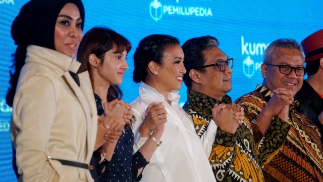 Suasana Peluncuran kumparan Pemilupedia di Hotel The Westin, Jakarta Selatan, Senin (17/12/2018). (Foto: Iqbal Firdaus/kumparan)