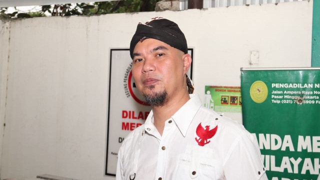 Musisi Ahmad Dhani di Pengadilan Negeri Jakarta Selatan. Foto: Munady.