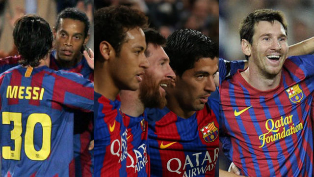 5 Trio Lini Depan Terbaik Barcelona Bersama Lionel Messi