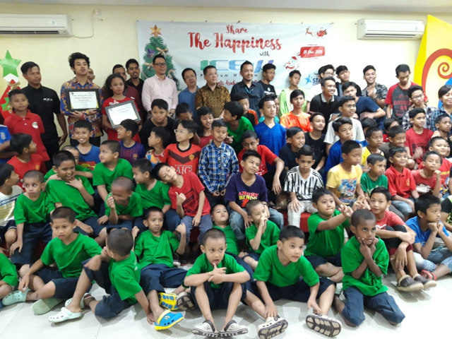 Bastian Steel di acara Share The Happiness bersama ICE-u by Konica Minolta (Foto: Dok. pribadi)