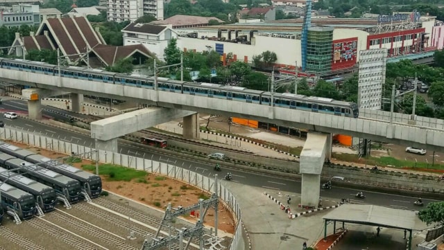 Suasana di Depo kereta MRT (Ratangga) di Lebak Bulus, Jakarta. (Foto: Helmi Afandi Abdullah/kumparan)