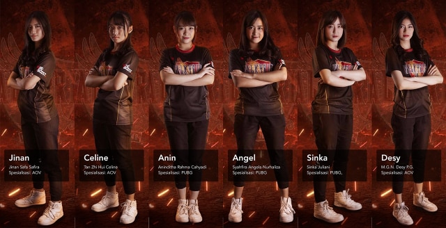 Anggota tim eSports JKT48, Valkyrie48. (Foto: JKT48)