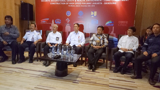 Konferensi pers, Kereta Cepat Jakarta-Bandung. (Foto: Resya Firmansyah/kumparan)