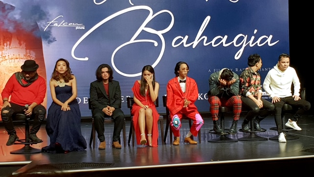 Suasana Gala Premier film 'Asal Kau Bahagia', di Zodiac Theater, Genting Dream Cruise, Kamis (20/12). (Foto: Achmad Rafiq/kumparan)