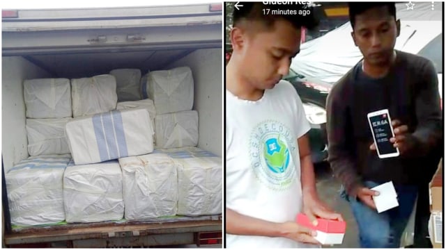 HP ilegal dar Malaysia senilai Rp 7,3 M disita polisi. (Foto: Dok.Polda Kalbar)