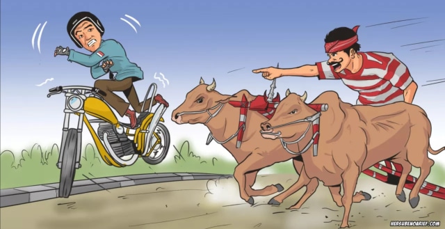 Ilustrasi aksi perlawanan dari madura. (Foto: Dok: Hersubenoarief.com)