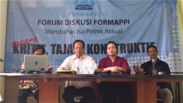 Evaluasi akhir tahun kinerja DPR tahun 2018 oleh Formappi. (Foto: Lutfan Darmawan/kumparan)