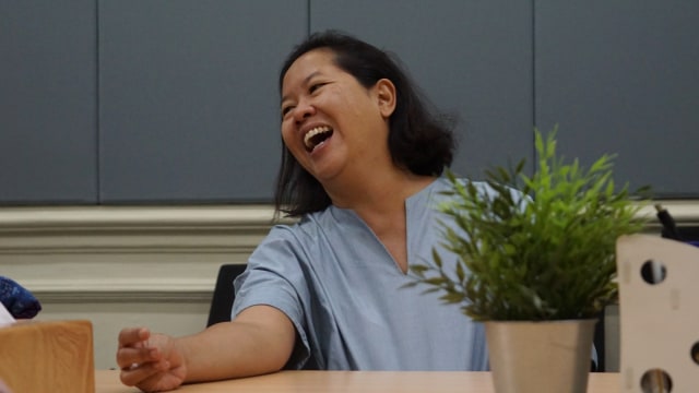 Trinity saat diwawancara di kantor kumparan. (Foto: Fitra Andrianto/kumparan)