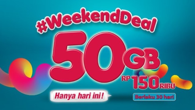 Paket internet Telkomsel 50 GB. (Foto: Telkomsel)