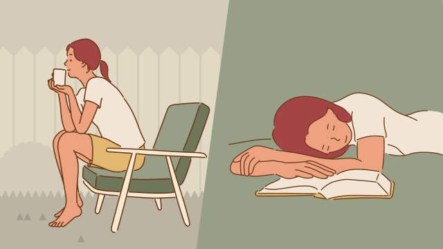 Ilustrasi Beristirahat (Foto: Putri Sarah Arifira/kumparan)