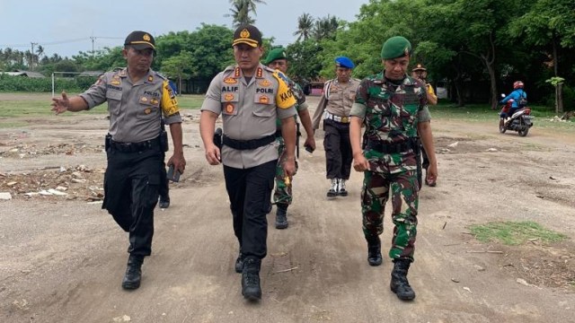 Kapolresta Tangerang pantau kondisi Pesisir Tanjung Kait. (Foto: Dok. Polres Tangerang)