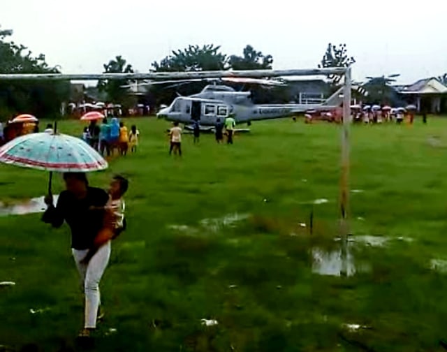 Cuaca Buruk, Helikopter Mendarat Darurat di Bojonegoro