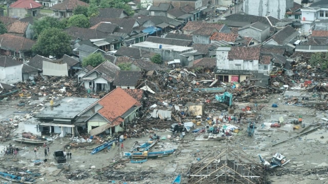 Keadaan di sekitar Sumur melalui pantauan udara. (Foto: Matheus Marsely/kumparan)