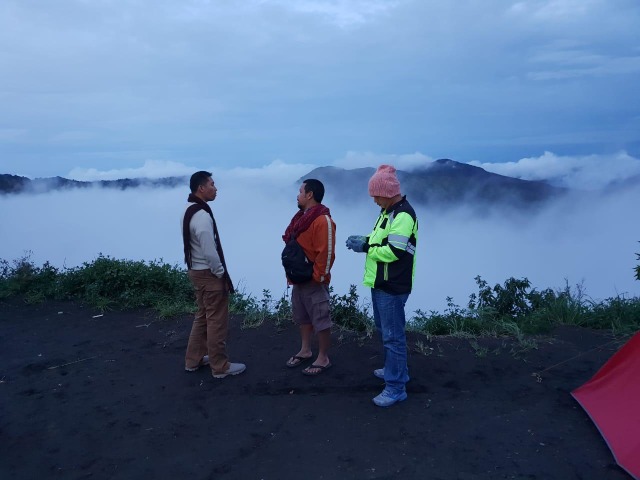 Pengunjung Negeri di Atas Awan Foto: Humas Polres Lumajang