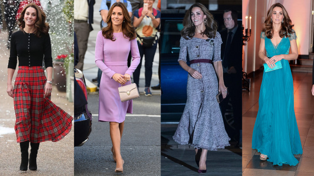 Gaya Busana Terbaik Kate Middleton di 2018. (Foto: Instagram @katemiddleton_duchess, AFP/Eddie Mulholland, AFP/Jack Hill, AFP/Jeff Spicer  )