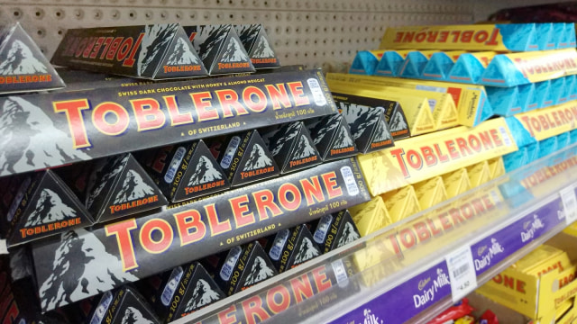 Ilustrasi Toblerone. (Foto: Shutter Stock)
