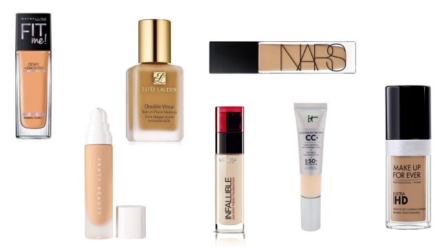 7 Foundation terbaik 2018. (Foto: Dok. Maybelline, Fenty Beauty, NARS, Estee Lauder, IT Cosmetics, L'Oreal, MUFE)