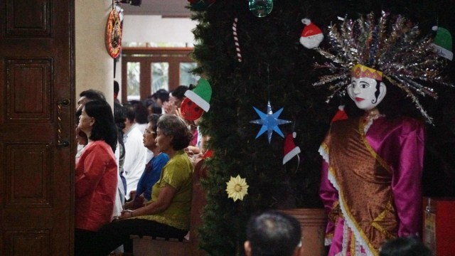 Suasana Gereja Katolik Santo Servatius, Kampung Sawah, Bekasi. (Foto: Irfan Adi Saputra/kumparan)