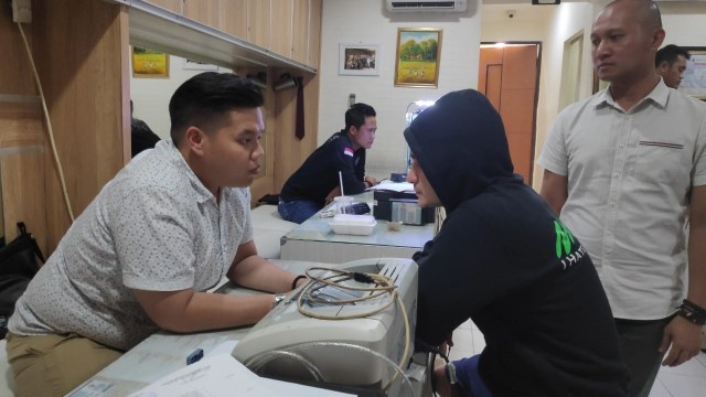 Steve Emmanuel di Polres Jakarta Barat. (Foto: Dok. Istimewa)