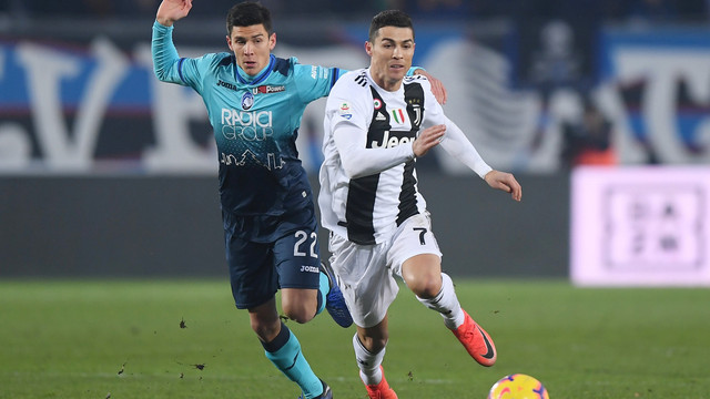 Ronaldo selamatkan Juventus dari kekalahan. (Foto: Reuters/Alberto Lingria)