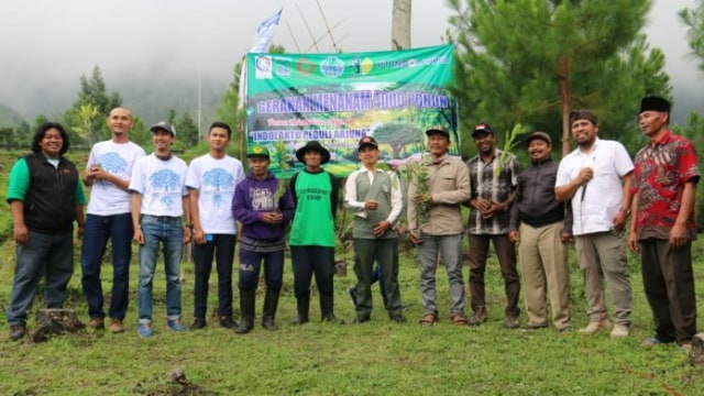 Peduli Arjuno, Indolakto Purwosari Tanam 4 Ribu Pohon