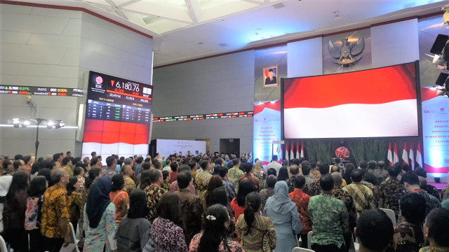 Suasana Penutupan Perdagangan BEI. (Foto: Yudhistira Amran Saleh/kumparan)