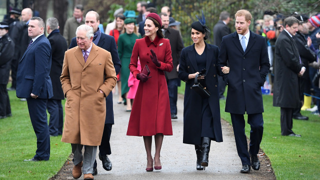 Kate Middleton dan Meghan Markle di Sandringham, Inggris. (Foto: AFP/PAUL ELLIS)