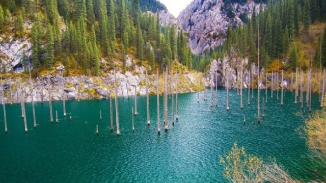Cantiknya Danau Kaindy, Kazakhstan (Foto: Flickr / wakhyudin mubarok)