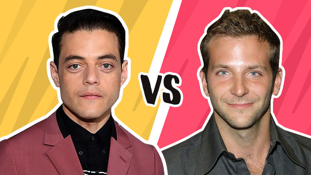 Rami Malek vs Bradley Cooper. (Foto: Infografik: Putri Sarah Arifira.)