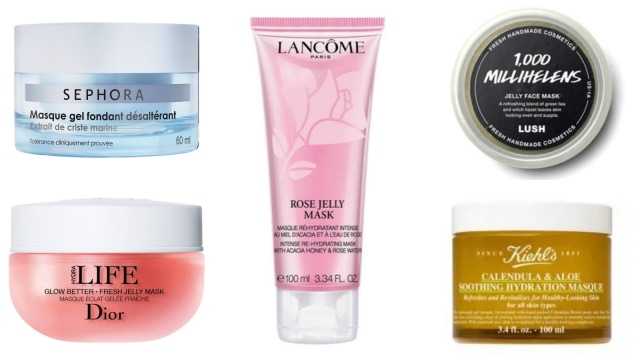 Rekomendasi Jelly Mask. (Foto: dok. Sephora, Dior, Kiehl's, Lancome, Lush)