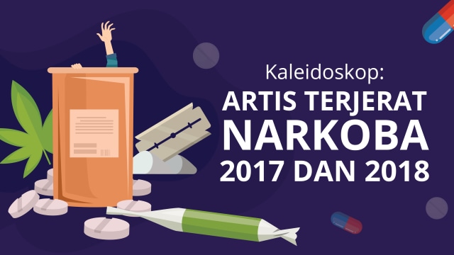 Kasus Narkoba di Kalangan Artis 2017 dan 2018 (Foto:  Putri Sarah Arifira)