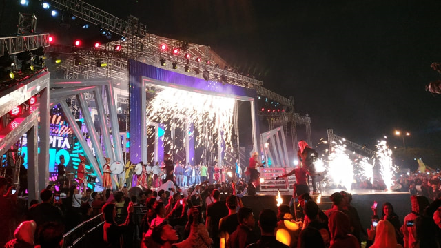 Perayaan Tahun Baru 2019 di Ancol (Foto: Alexander Vito Kukuh/kumparan)