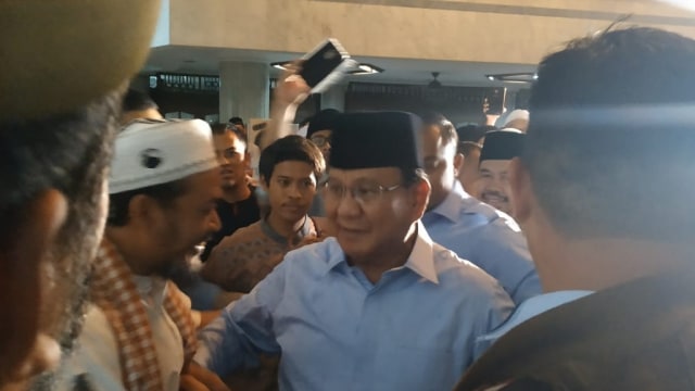 Prabowo ke Masjid At-Taqwa (Foto: Maulana Ramadhan)