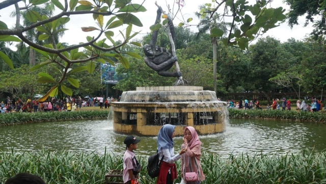 Sejumlah pengunjung memadati Kebun Binatang Ragunan, Jakarta, Selasa, (1/1/19). (Foto: Irfan Adi Saputra/kumparan)
