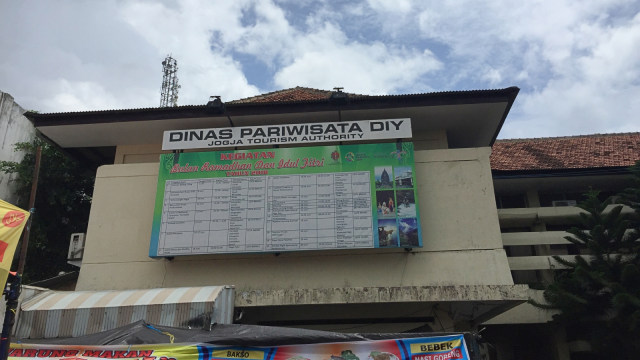 Gedung bekas kantor Dinas Pariwisata DIY di Jalan Malioboro, Yogyakarta. (Foto: Arfiansyah Panji Purnandaru/kumparan)