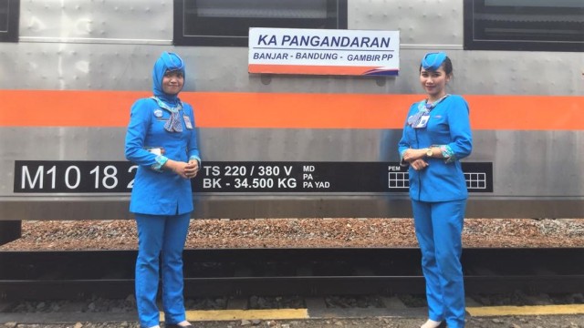Tampilan luar KA Pangandaran. (Foto: Adhi M Daryono/kumparan)