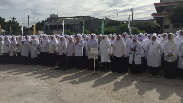 Suasana upacara peringatan Hari Amal Bakti. (Foto:  Moh Fajri/kumparan)