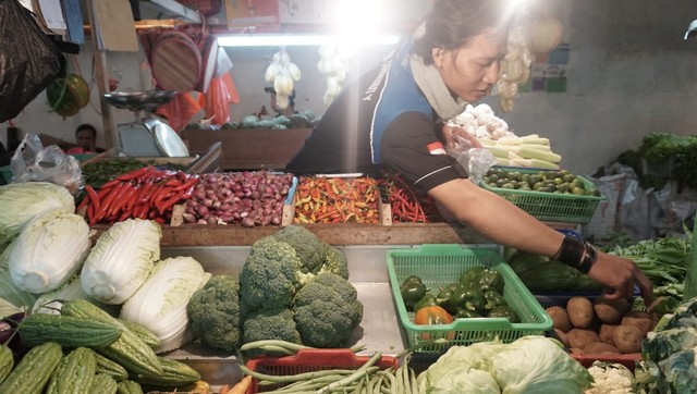 Ilustrasi pedagang sayur. Foto: Nugroho Sejati/kumparan
