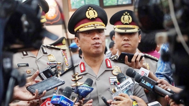 Karopenmas Div Humas Polri Brigjen Pol Dedi Prasetyo di Rupatama Mabes Polri. (Foto: Irfan Adi Saputra/kumparan)
