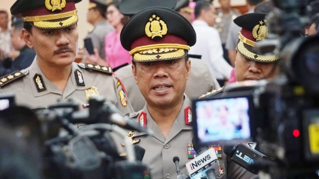 Karopenmas Div Humas Polri Brigjen Pol Dedi Prasetyo di Rupatama Mabes Polri. (Foto: Irfan Adi Saputra/kumparan)