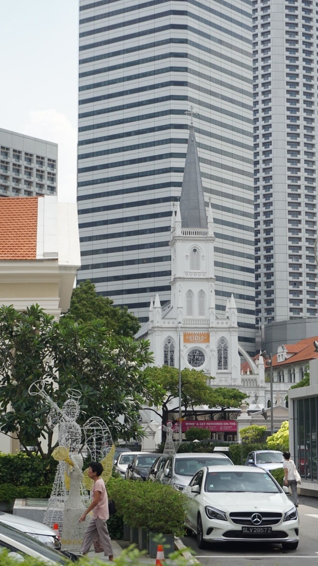 Chijmes, lokasi syuting Crazy Rich Asians di Singapura (Foto: dok Yudhistira Amran S/ kumparan)