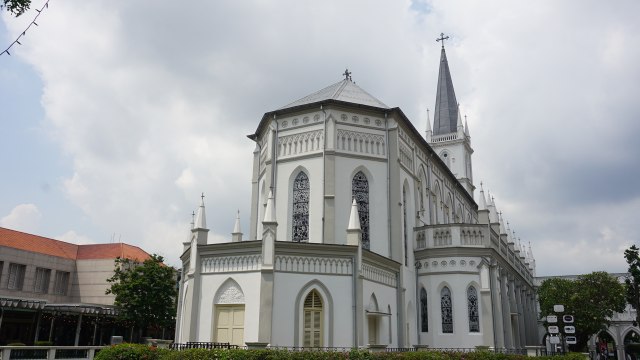 Chijmes, lokasi syuting Crazy Rich Asians di Singapura (Foto: dok Yudhistira Amran S/ kumparan)