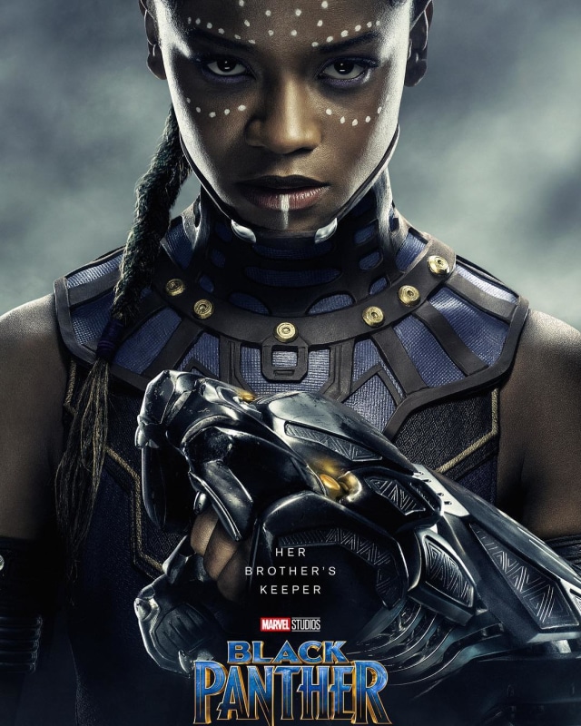 Letitia Wright dalam Black Panther. Foto: Instagram @letitiawright 