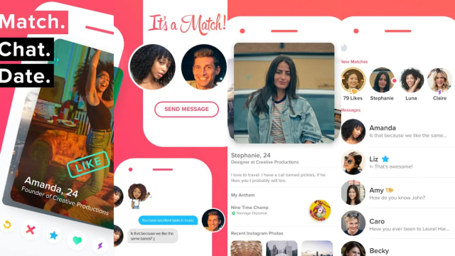 Aplikasi Kencan Online Tinder. (Foto: dok. Tinder)
