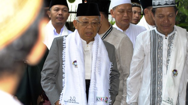 Calon Wakil Presiden nomor urut 01 KH Ma'ruf Amin. (Foto: ANTARA FOTO/Arif Firmansyah)