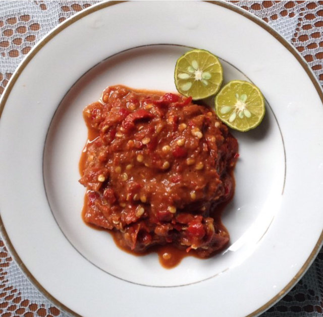 Sambal terasi kukus (Foto: Instagram @rikekhoir)