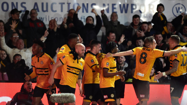 Newport County berhasil mengalahkan Leicester City. (Foto: REUTERS/Rebecca Naden)