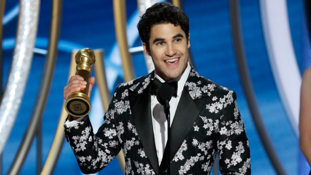 Darren Criss di Golden Globes 2019 (Foto: Paul Drinkwater/NBC Universal)